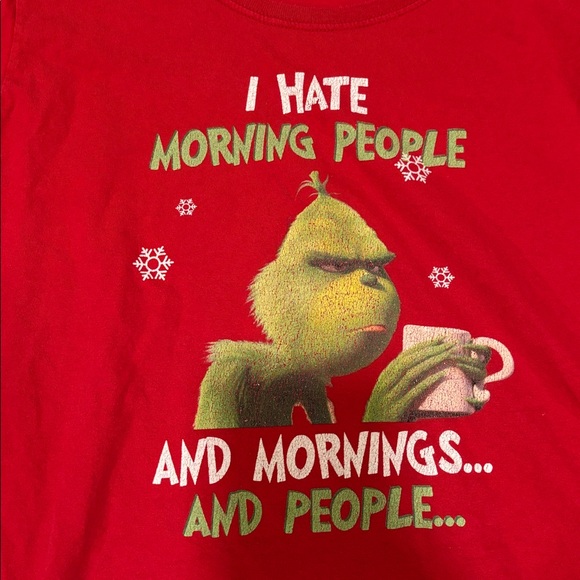 Unbranded Tops - Women's Unbranded Grinch Short Sleeve Tee Red Green - Small